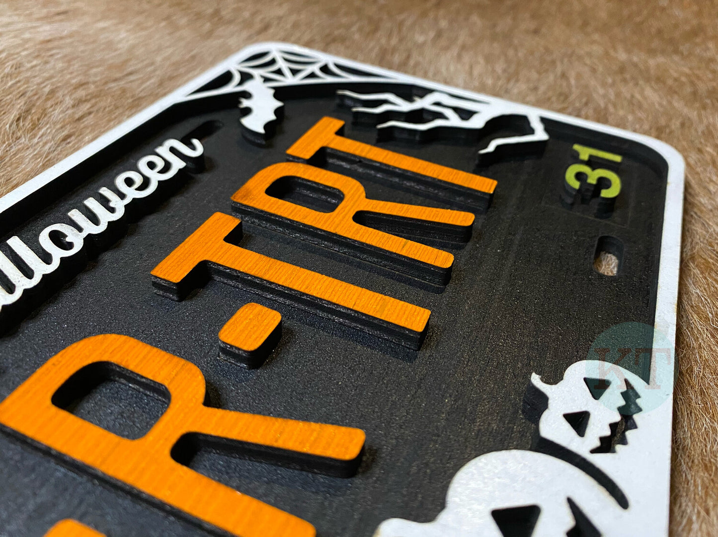 Halloween License Plate