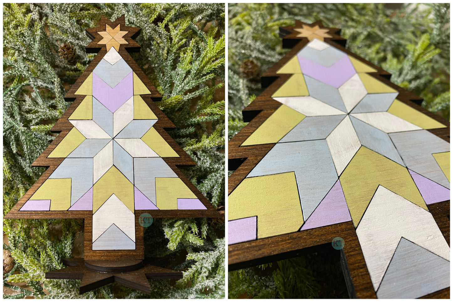 Barn Quilt Christmas Tree