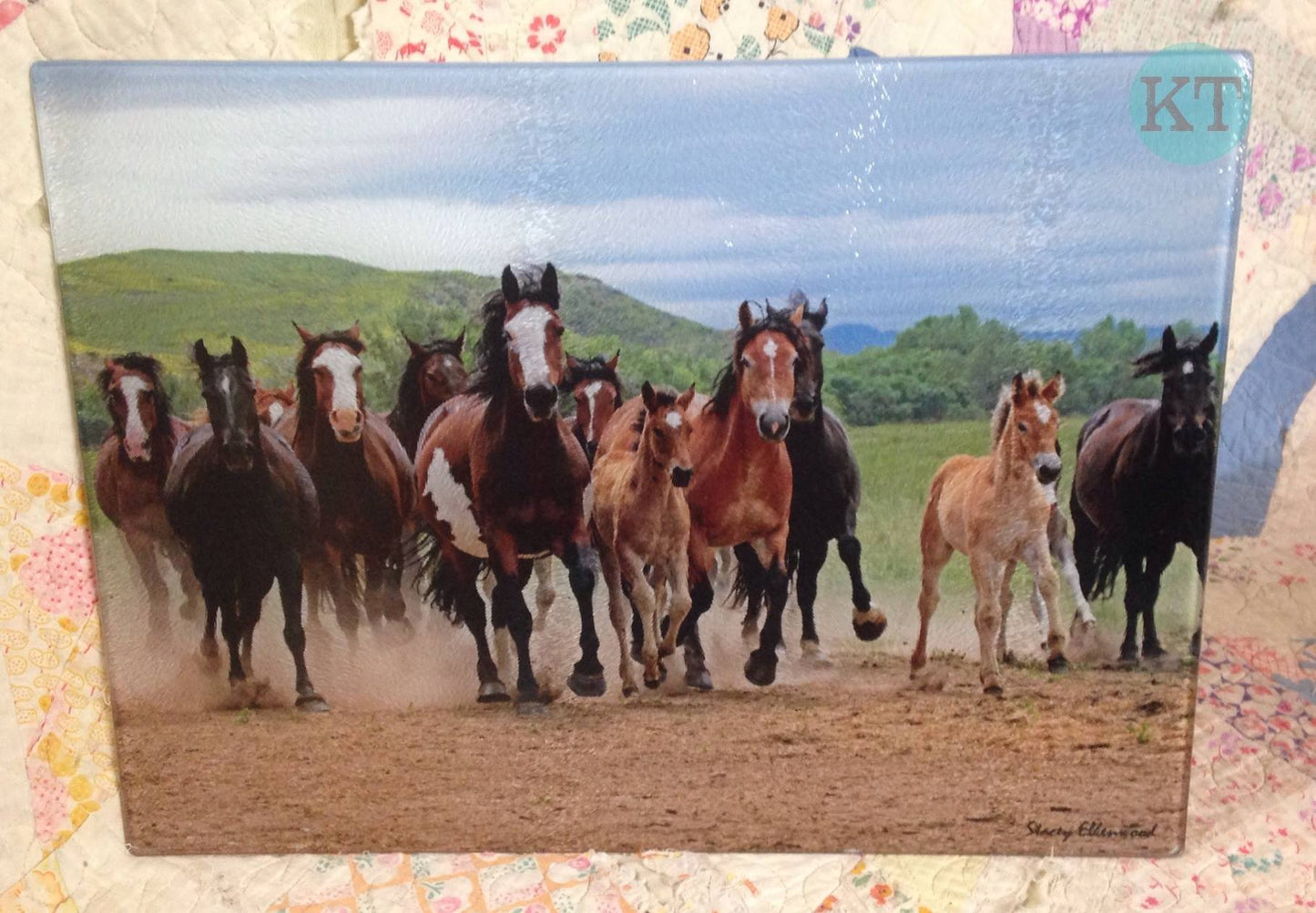 Horses Cutting Board