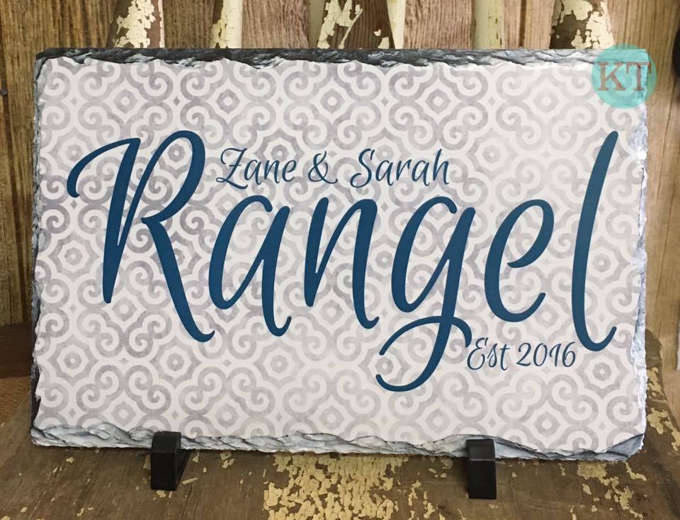 Custom Large Name Slate